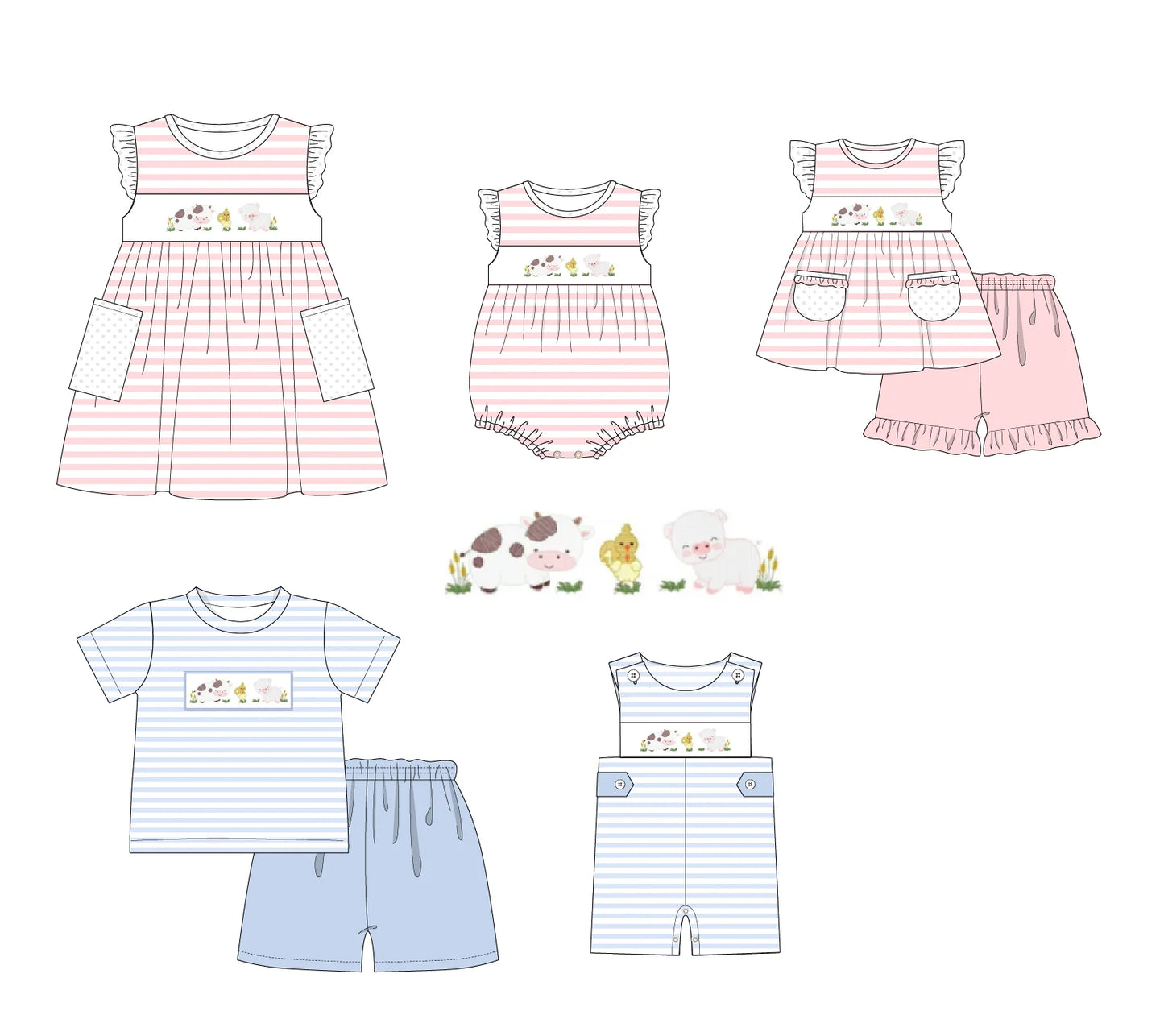 Farm Animals Romper