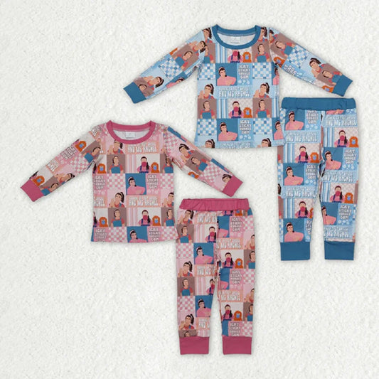 "hi friends" pjs set