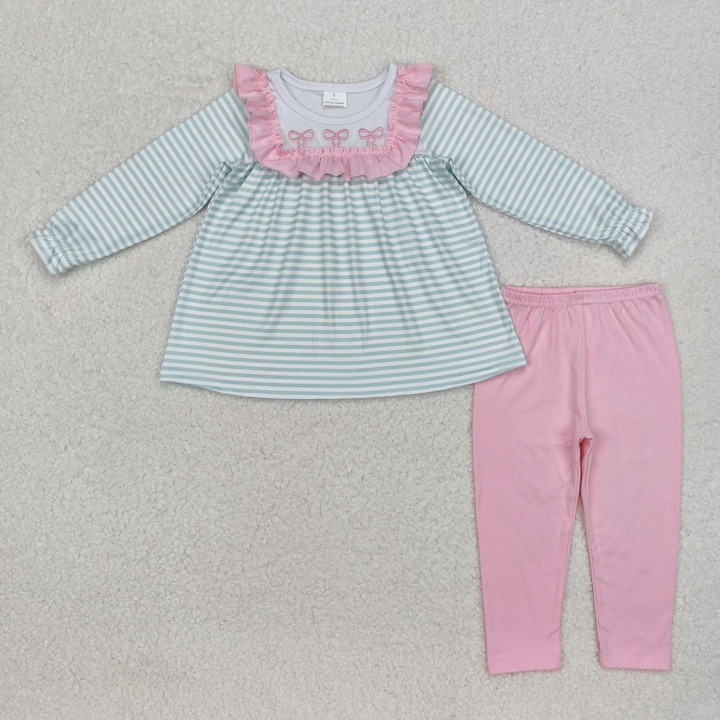 Pink Bow long sleeve set