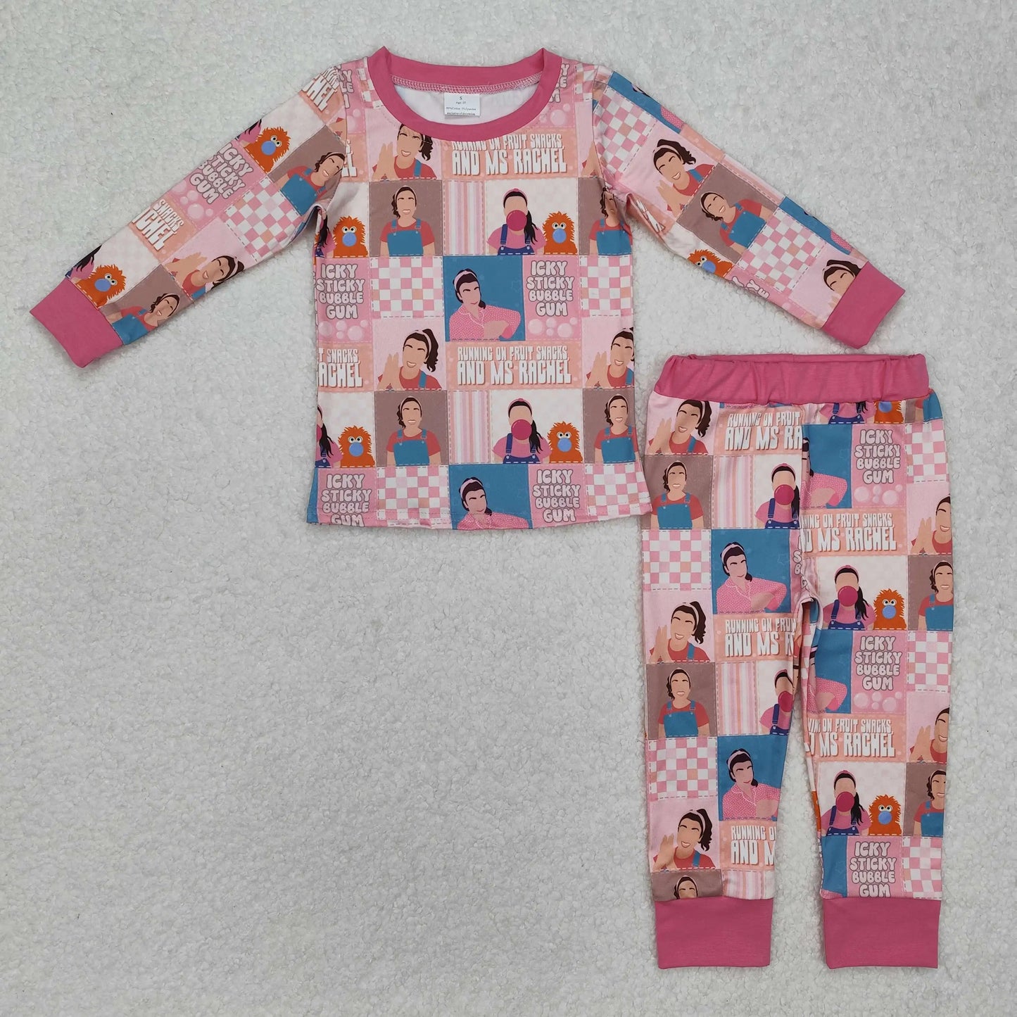 "hi friends" pjs set